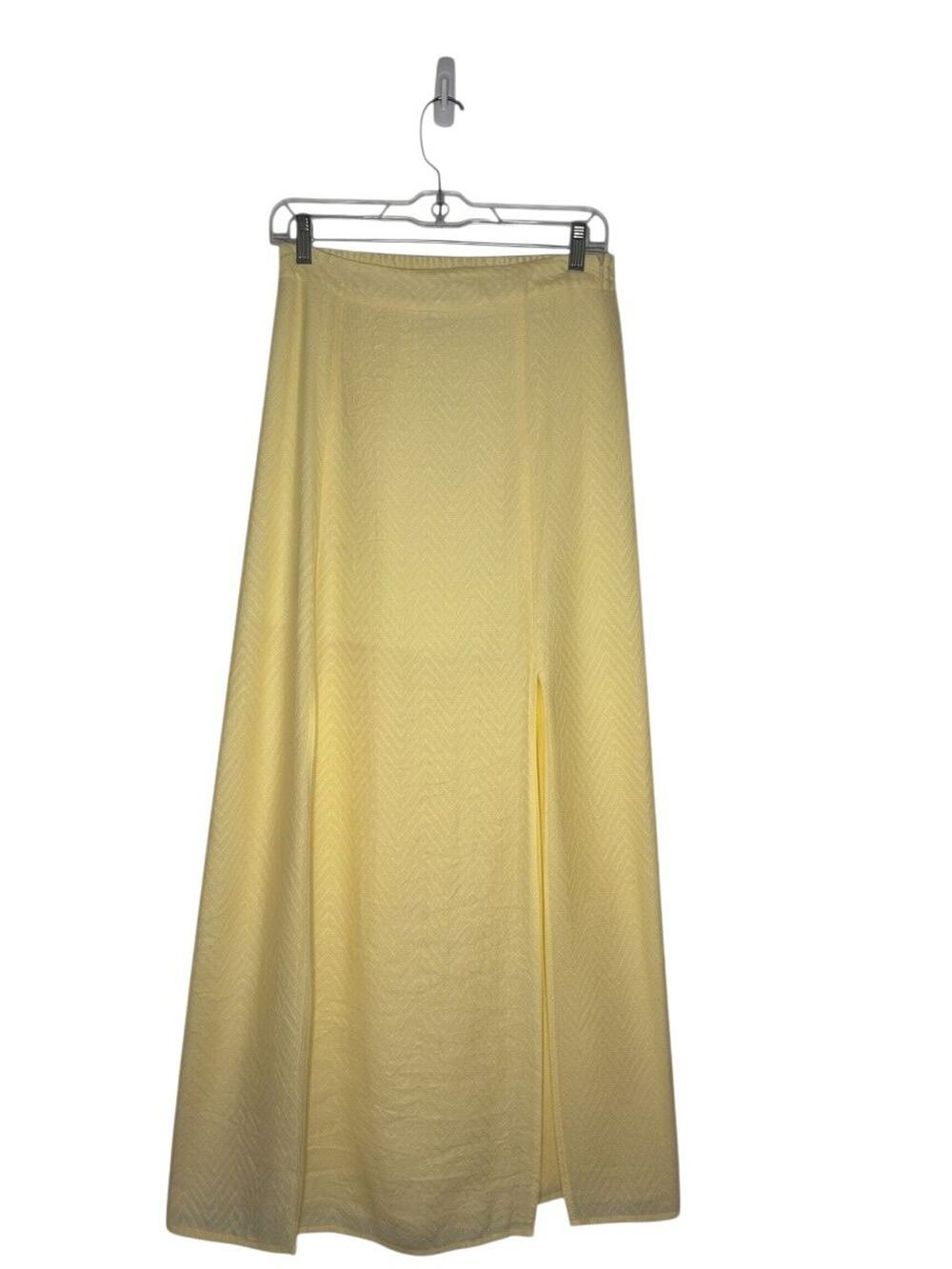 Lost + Wander Jacquard Maxi Skirt Yellow S